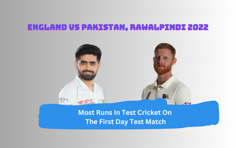 Most Runs in First Day of Test Match By Team