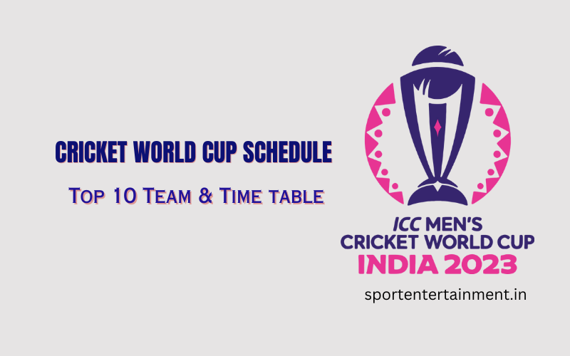ICC Cricket World Cup 2023 Schedule: Time table, tickets price & venue stadiums