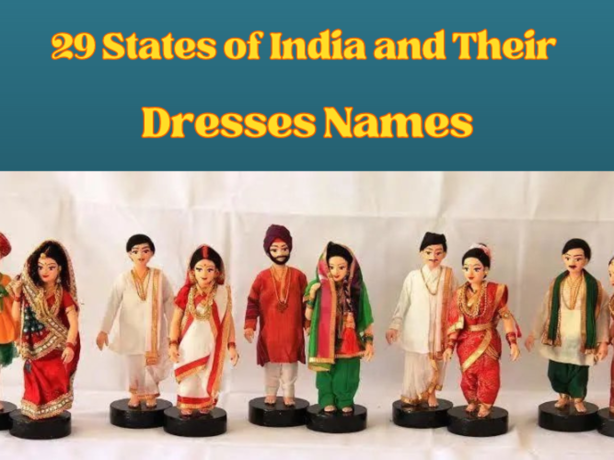 indian traditional dresses of different states with names